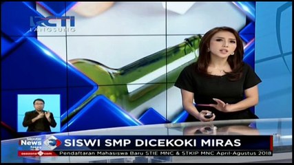 Siswi SMP Tak Sadarkan Diri Usai Dicecoki Miras