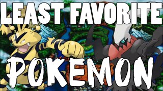 Verlisifys Top 10 Least Favorite Pokemon!
