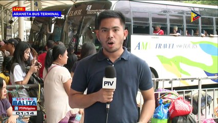 Mga pasahero sa Araneta bus terminal, dagsa na