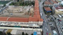 Türkiye’nin en büyük kütüphanesi haline gelecek olan Rami Kışlası havadan görüntülendi