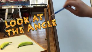 How to draw a banana with pencil