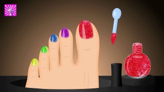 Learn Colors with Surprise Nail Arts Colours to Kids Children Toddlers Baby Play Videos