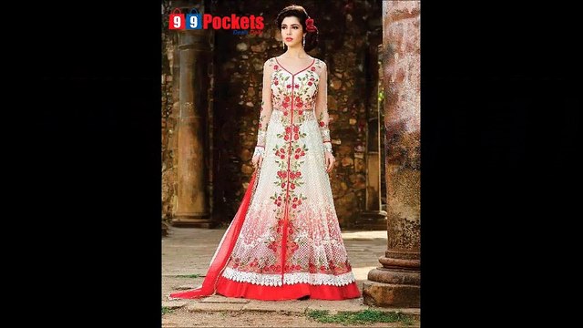 Monark Semi-stitched Embroidered Salwar Suit online