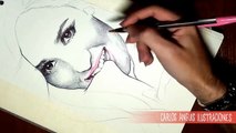 How to draw Demi Lovato (Como dibujar a Demi Lovato)