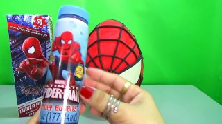 Giant SpiderMan Play Doh Surprise Egg with Cool Spiderman Toys Action Figures Inside
