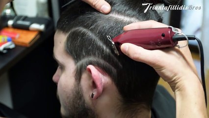 How to Hair Tribal Tattoo Fade - HD Tutorial !!! by Triantafillidis Bros.