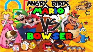 Mario and the Angry Birds VS Bowser
