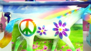 Breyer Unboxing 3 Decorator Horses Rainbow Peace, Butterfly , Rock & Roll Translucent - Honeyheartsc