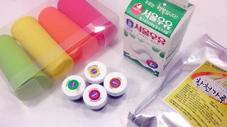 DIY How to Make Color Mini Ice cream Milk Pudding Jelly Learn the Recipe 우유 칼라 미니 폴라포 아이스크림 푸딩 만들기