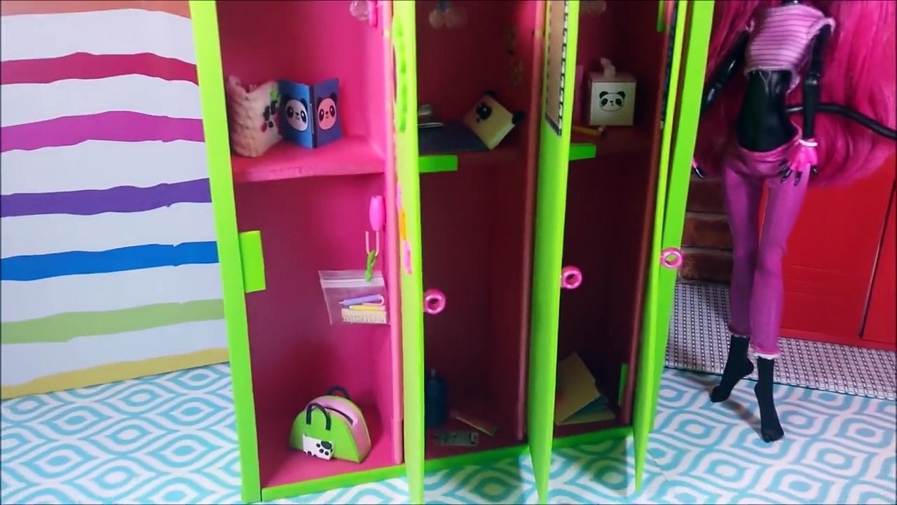 DIY Doll Lockers (Monster High, Barbie, Etc) - Back to School