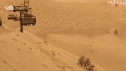 Doğu Avrupa’ya ''turuncu kar'' yağdı