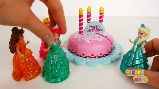 Birthday Surprise Cake with Disney Princesses