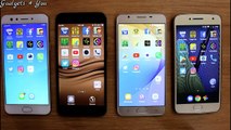 Oppo F3 Vs Vivo V5s Vs Moto G5 Plus Vs Samsung J7 Prime SpeedTest Comparison IHindi