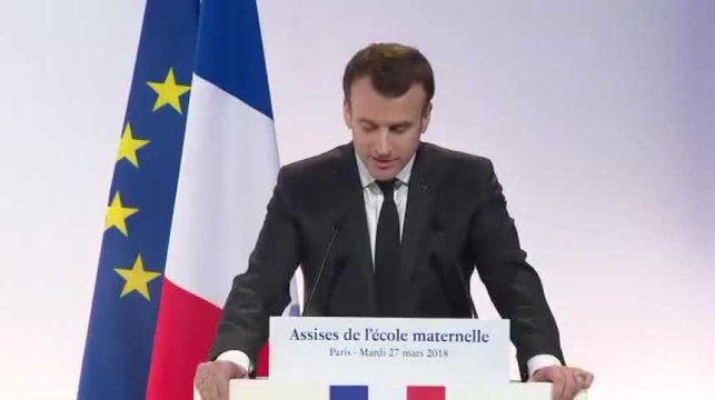 Emmanuel Macron annonce que l'école sera obligatoire à 3 ans au lieu de 6