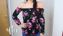 DIY Off The Shoulder Tops