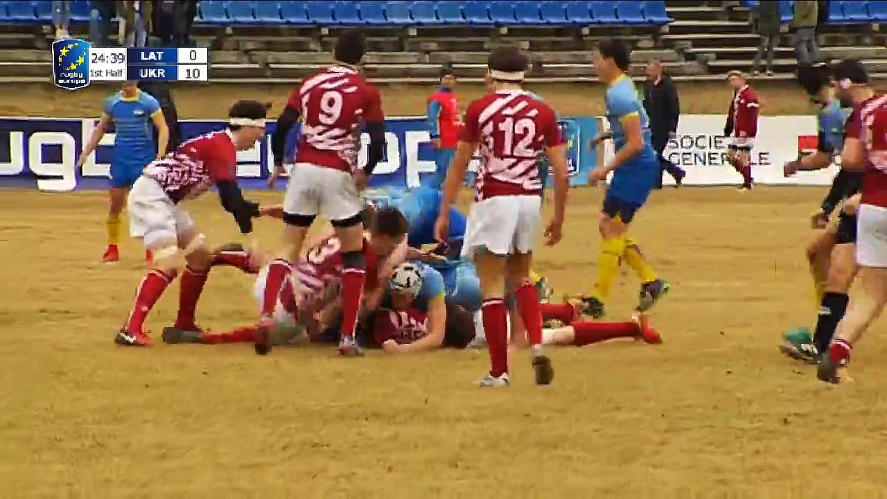 REPLAY LATVIA / UKRAINE - RUGBY EUROPE U18 EUROPEAN CHAMPIONSHIPS 2018