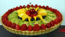 Tarta de frutas frescas con crema pastelera