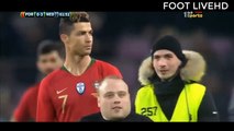 CRAZY FAN KISSED CRISTIANO RONALDO during Portugal vs Netherlands 0-3