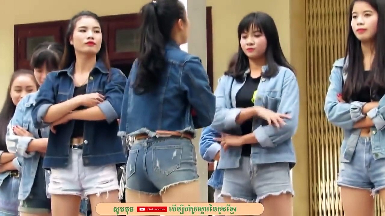 ផ្សារកាប់គោ Phsar Kab kor ផ្សារកាប់គោ ​▶ Khmer New remix with cute girl dace