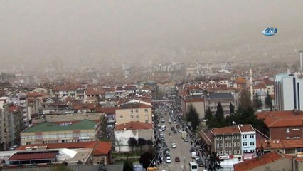 Tokat toz bulutlarının altında kaldı