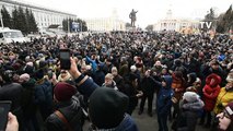 Manifestation à Kemerovo en Sibérie après un incendie meurtrier