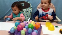 Learning Letters With Surprise Eggs - Inexpensive Educational Toys For Toddlers