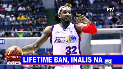 SPORTS BALITA: Lifetime ban, inalis na