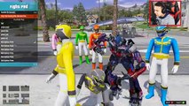 POWER RANGERS VS OPTIMUS PRIME (GTA 5 Mods Funny Moments)