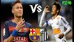 Neymar Jr in FC Barcelona vs Neymar Jr in Santos FC| HD|