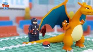 IRON MAN vs CAPTAIN AMERICA - POKEMON GO BATTLE Lego Animation