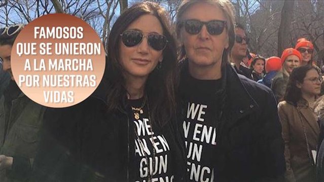 Los famosos que fueron a la 'Marcha por nuestras vidas'