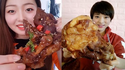 #ASMR  COMPILATION-CHINESE FOOD-MUKBANG-Greasy Chinese Food-Beauty eat strange food-NO.95