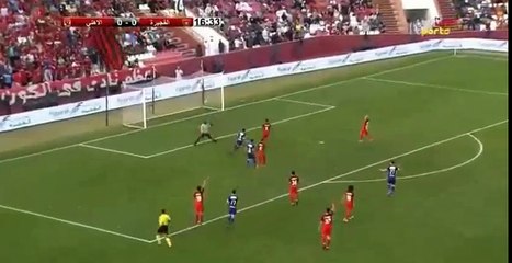 محارب يتقدم للأهلى بهدف أمام الفجيرة