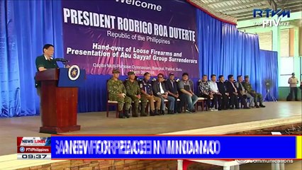 NEWS: Du30 pleads anew for peace in Mindanao