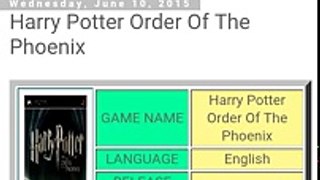 วิธีโหลดเกมส์ Harry Potter Order Of The Phoenix บนมือถือ Android (ppsspp)