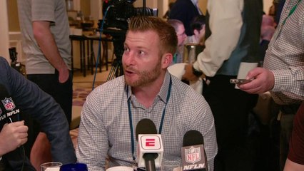Sean McVay: We're not afraid to bring in as many good football players as possible