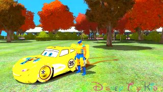 ★ Disney Pixar Cars Lightning Mcqueen ★ Wolverine & Black Spiderman ★ ♫ Nursery Rhymes Songs ♫