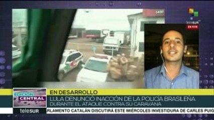 Brasil: Caravana de Lula avanza pese a agresiones