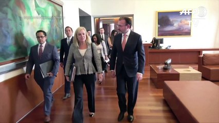Secretaria de Seguridad Interior de EEUU visita México