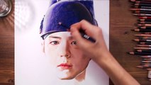 Moonlight Drawn by Clouds : Crown Prince Hyomyeong - speed drawing