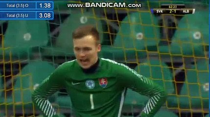 Amazing Goal Rej Manaj (2:1) Slovakia 2-1 Albania