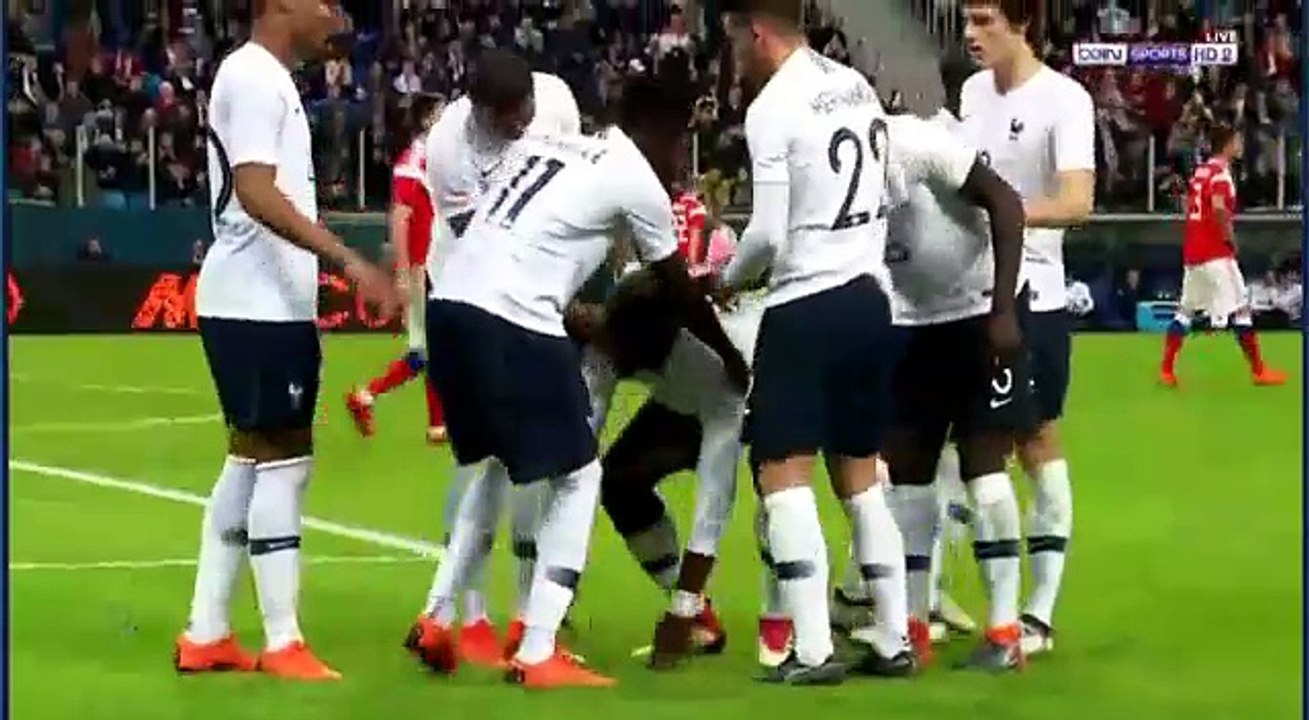 Paul Pogba Freekick Goal ~ Russia vs France 0-2 /27.03.2018/ Friendlies