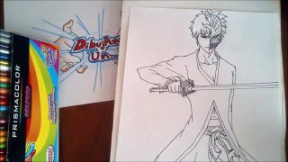 Dibujando a Ichigo de Bleach. Speed drawing Ichigo from Bleach. how to draw Ichigo Kurosaki