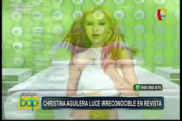Christina Aguilera luce irreconocible para la portada de revista