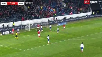 Steven Zuber Goal - Switzerland 4-0 Panama 27-03-2018
