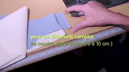 Tailored back vent sewing.