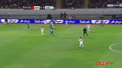 Ayoub El Kaabi Goal - Morocco 1 - 0	 Uzbekistan 27-03-2018