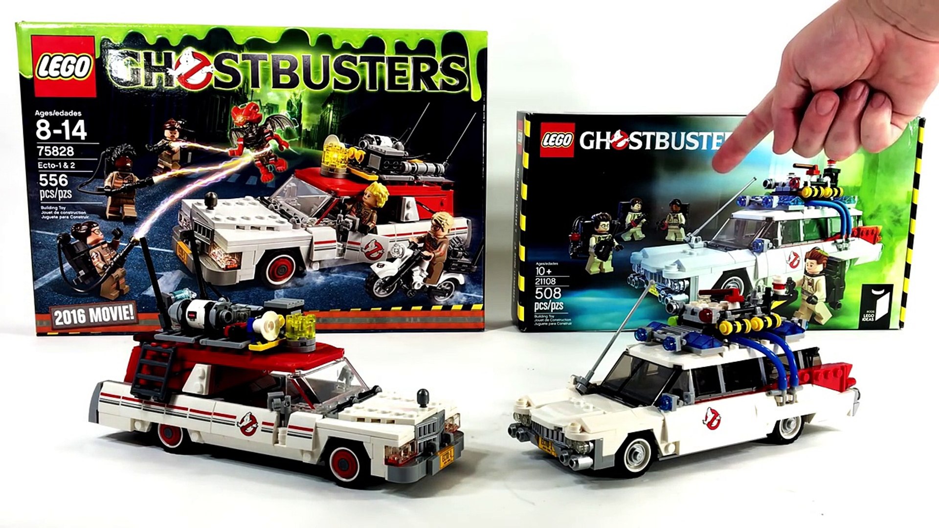 LEGO Ecto-1 Comparison Toy Review | Ghostbusters 2016 1984 new Minifigures  and Vehicles #ToyReplay - Vídeo Dailymotion