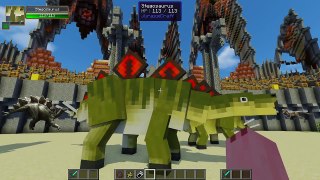 Jurassic World Fight Club Episdoe 2 - Stegosaurus vs Velociraptor (Minecraft Dinosaurs)