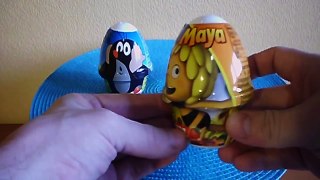 #1 Maya the Bee & Little Mole Movie Surprise Toys Unboxing Yogurt Eggs みつばちマーヤの冒険